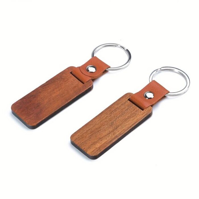 Rectangle Wooden Keychain/Tag For Men - Image 3