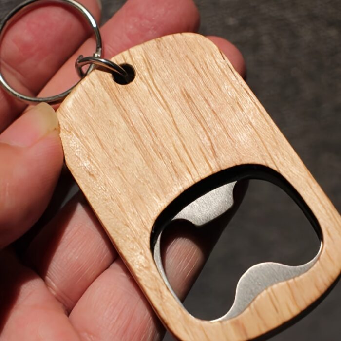 Wooden Keyring Bottle Opener - Image 3