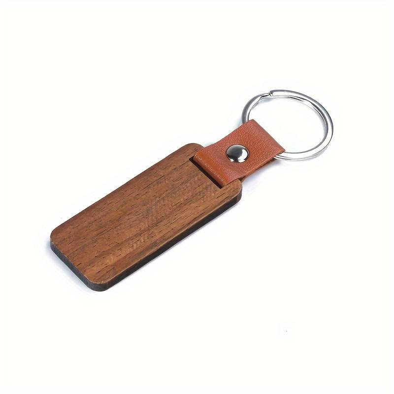 Rectangle Wooden Keychain/Tag For Men