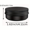 Black Aluminum Can 30ml, Pack of 6 - Image 2