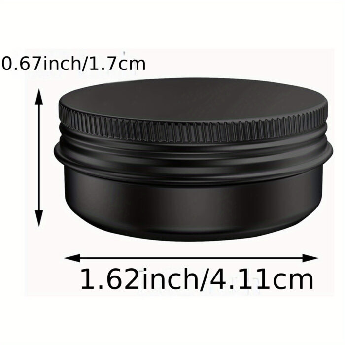 Black Aluminum Can 30ml, Pack of 6 - Image 2