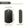Rectangle Metal Pendant - Anodized black - Image 2